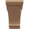 Ekena Millwork 11"W x 33"D x 22"H Classic Hughes Rough Cedar Woodgrain TimberThane Corbel, Primed Tan CORUR11X33X22HUGRCPR - alternate 5